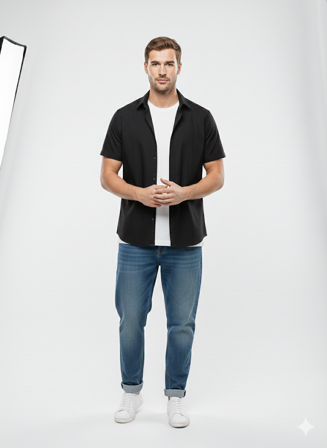 Рубашка с коротким рукавом мужская