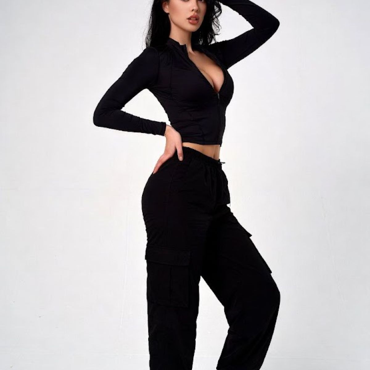 Топ с длинным рукавом женский